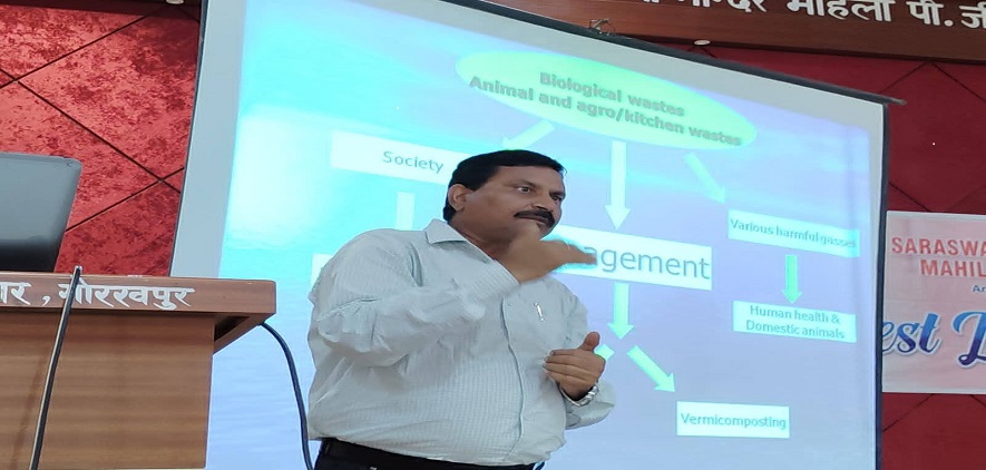 An Invited Lecture On Oraganic Waste Management & Vermicomposting : An Excellent Means of Self Emplo